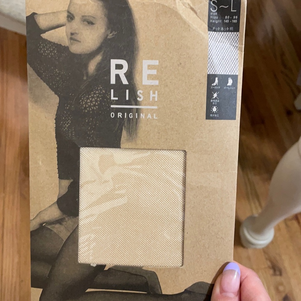 Nude fish net stockings